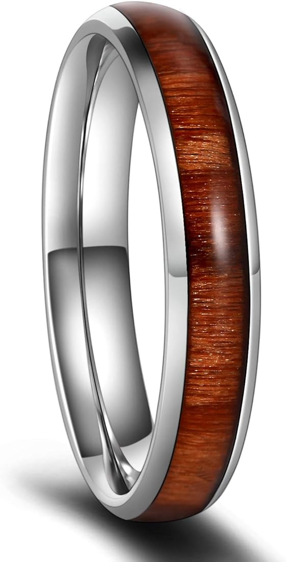 Wooden Classic Stainless Steel Ring